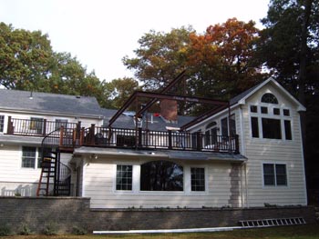 Structural steel-Addition on house in Wellesley MA5